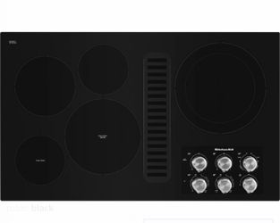 KitchenAid 36” Electric Downdraft Cooktop W/ 5 Elements “Open Box”