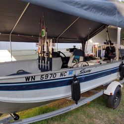 16 foot  Sylvan Aluminum Boat Made By Smoker Craft 