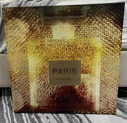 Paris Perfume Bottle Printed Canvas Art