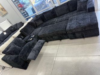 Sleeper Sectional With Power Recliner, Bluetooth and Speakers 🔊
