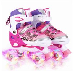 New Kids Roller Skates Gift Size medium  13-3 US (adjustable)