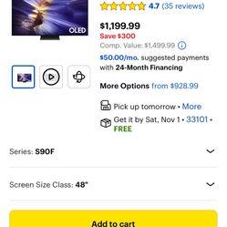 Like new | Samsung 48” OLED 4K | New remote included | Ready to enjoy