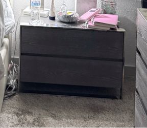 Solid Elm Nightstands (2)