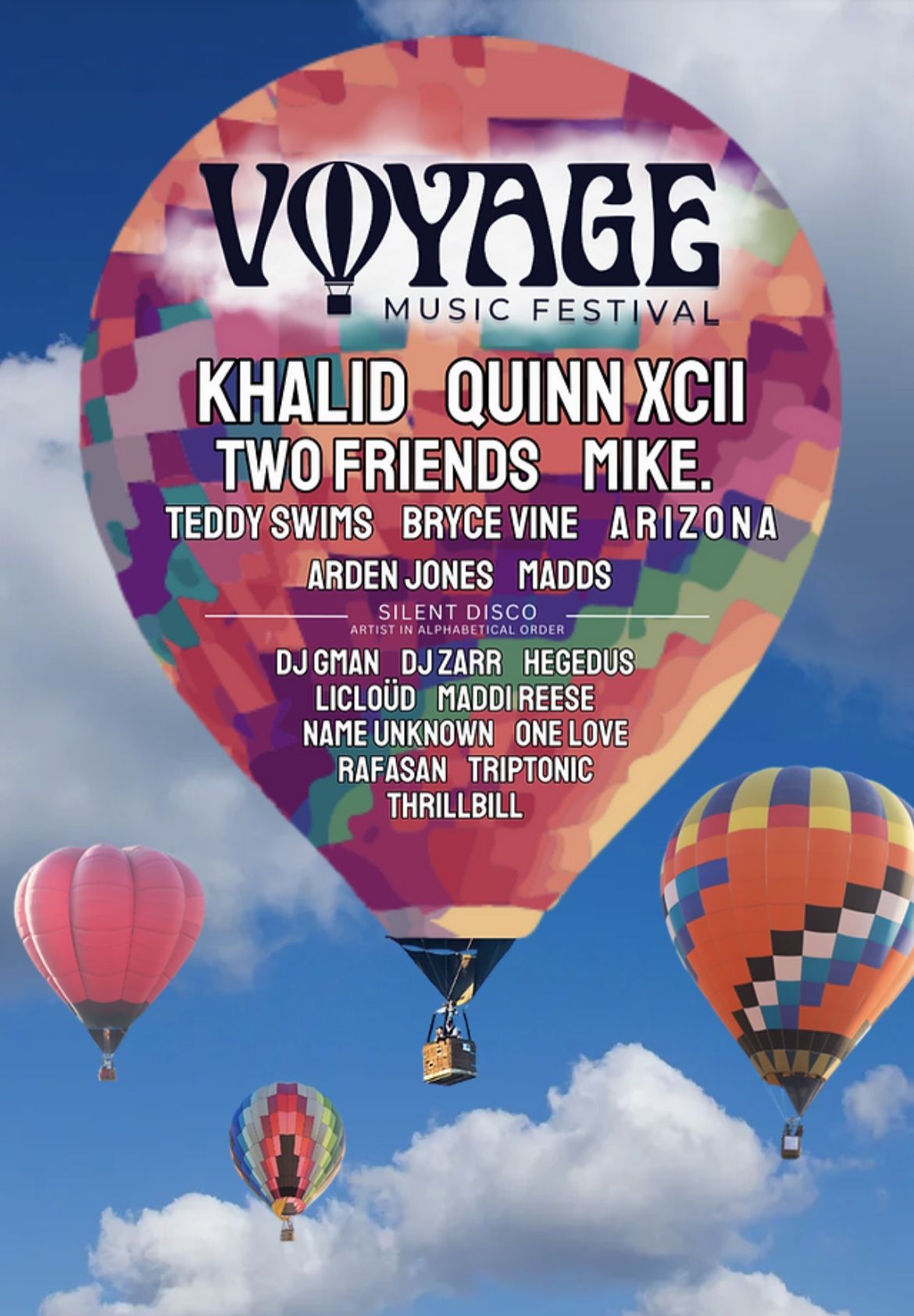 3 Voyage Music Festival Tickets (2 Day Pass)