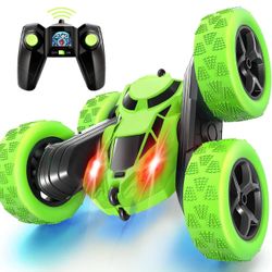 Remote Control Stunt RC Car with 90 min Playtime & 2.4Ghz Double Sided 360° Rotation and Headlights