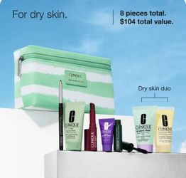 Clinique Samples With Cosmetic Bag