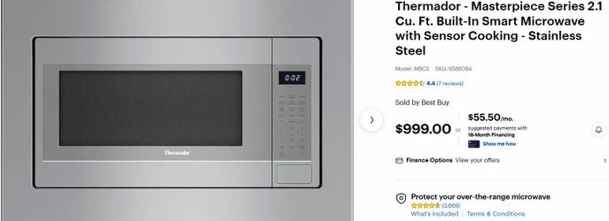 Thermador Microwave in box