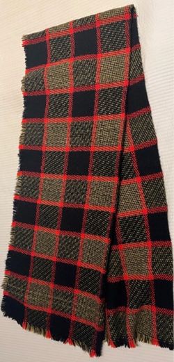 ZARA Premium Line Plaid Argyle-Patterned Scarf