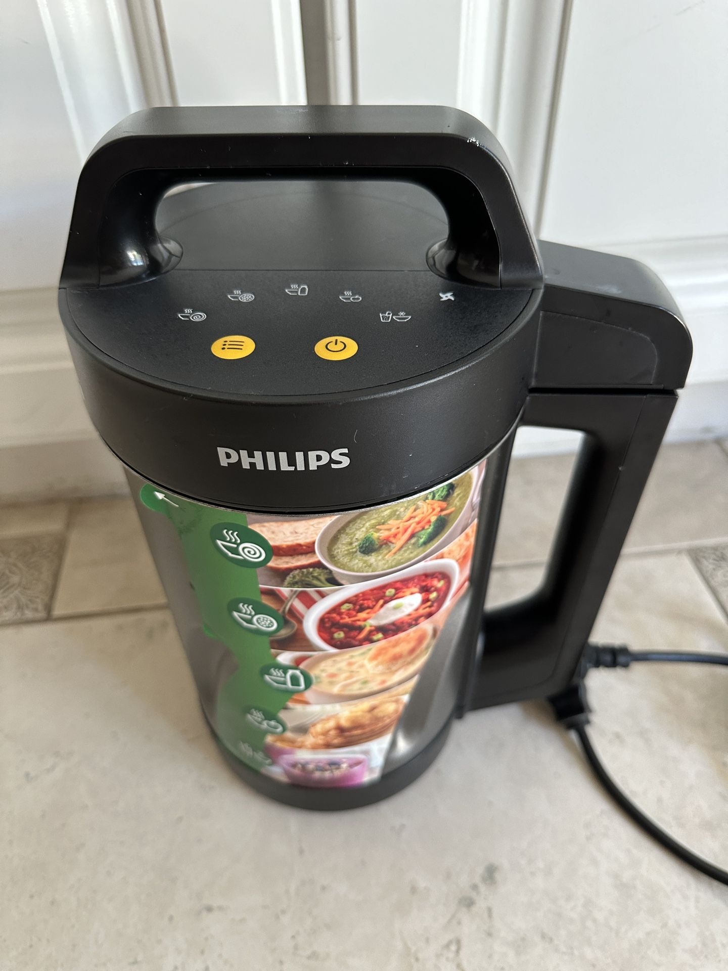 Philips Viva Collection SoupMaker, 1.2 L, Makes 2-4 servings, 6 Pre-set Programs, SoupPro Technology, Soup in Less than 18 Minutes, Eeasy Clean, Recip