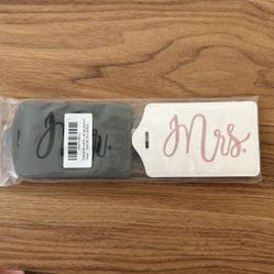 Mr. & Mrs. Luggage Tags 
