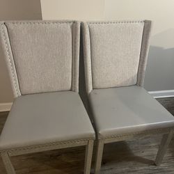 Grey Studded Chairs