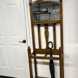 Antique hall tree
