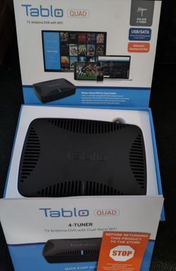 Tablo - QUAD Over-The-Air OTA Digital Video Recorder DVR - Black (TQNS4B-02-CN)