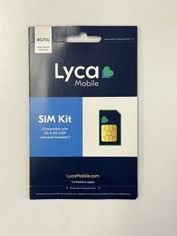 Lyca mobile Prepaid Sim With $29 Plan 2 Month Included