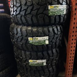 33x12.50R17LT TBB MT A SET OF FOUR NEW TIRES