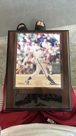 Will Clark autographed