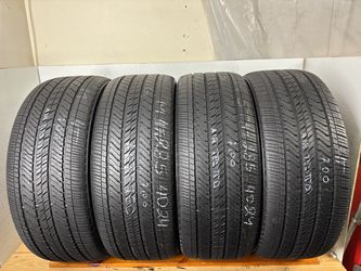 Set 4 tires 285 40 24 Bridgestone alenza as 02 high tread no repairs