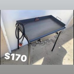 Plancha Con Quemador I Estufa De Gas Propano Perfecto Para Camping O Cocinar Ajuer / Outdoor Cooking Flat Top With Burners 