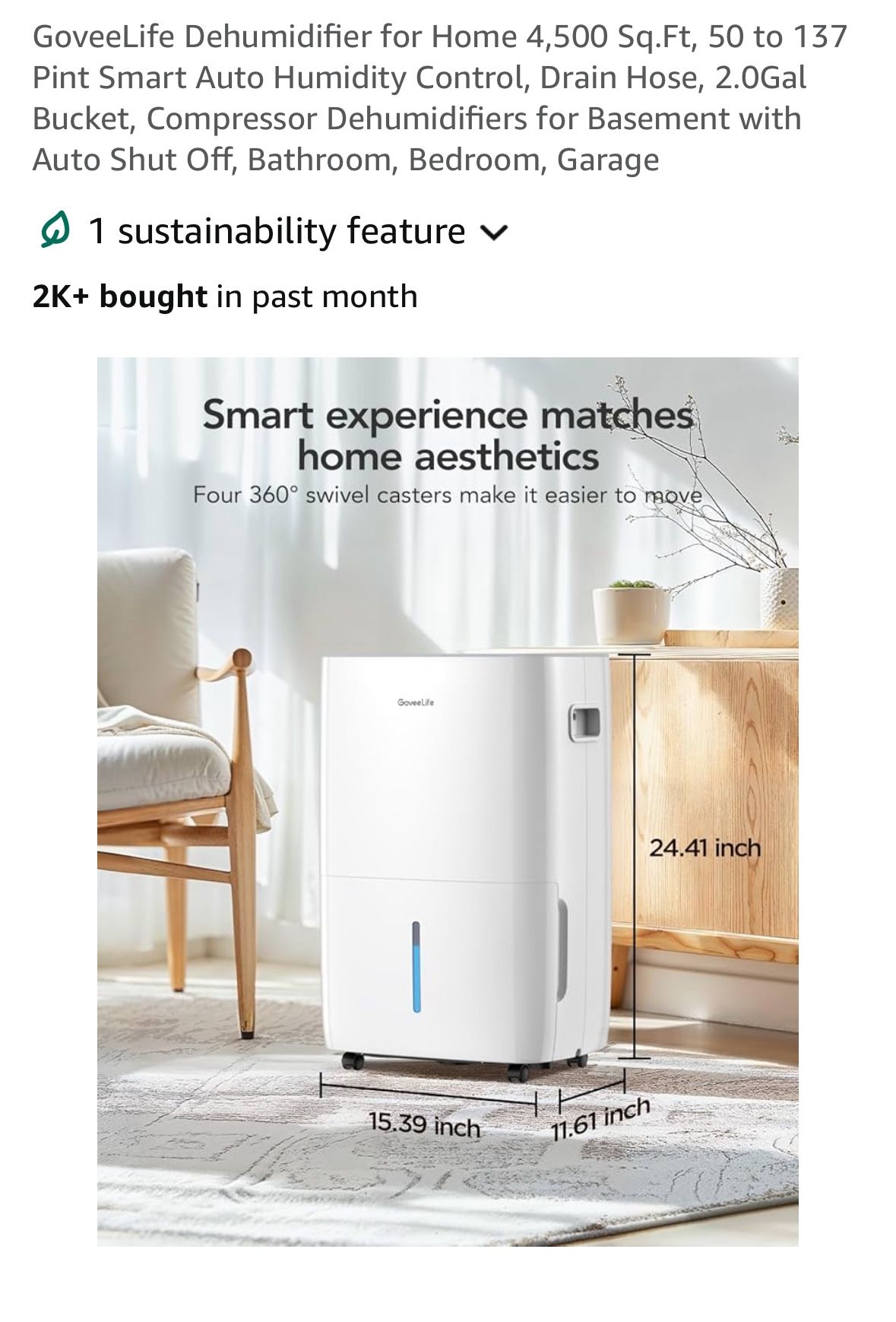 Goveelife Dehumidifier