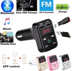 Wireless Bluetooth Bluetooth Car kit handsfree talk MP3 player fm transmitter dual car charger