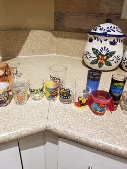 Shot glasses ,different types