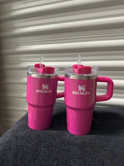 Stanley Pink 40 oz Tumbler Set of 2 w/ Handle, Drink-Through Lid & Straw