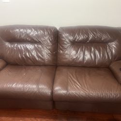 Chestnut Sofa  And Love Seat 