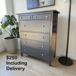IKEA Hemnes Black 6 Drawer Dresser • Free Delivery 🚚 