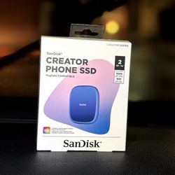 ** ScanDisk Creator Phone SSD 2tb - New