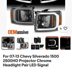 07-13 Silverado Projector Headlights