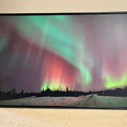Photo of the Northern Lights over Alaska (Aurora Borealis Nature Picture Wall Art) by John Chumack 