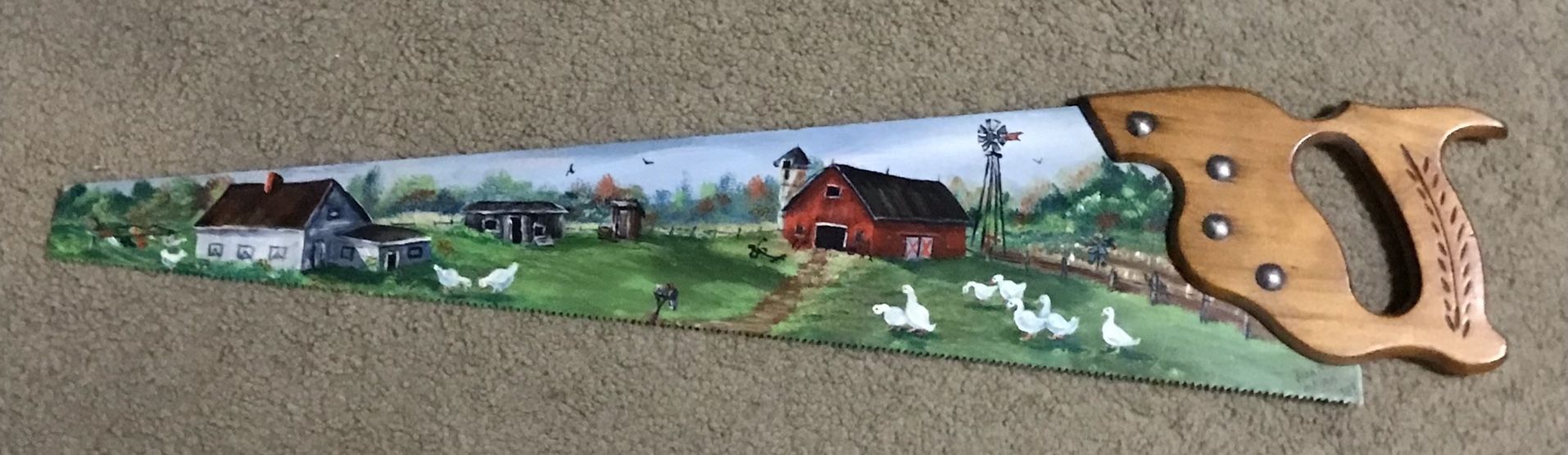 Painted Handsaw