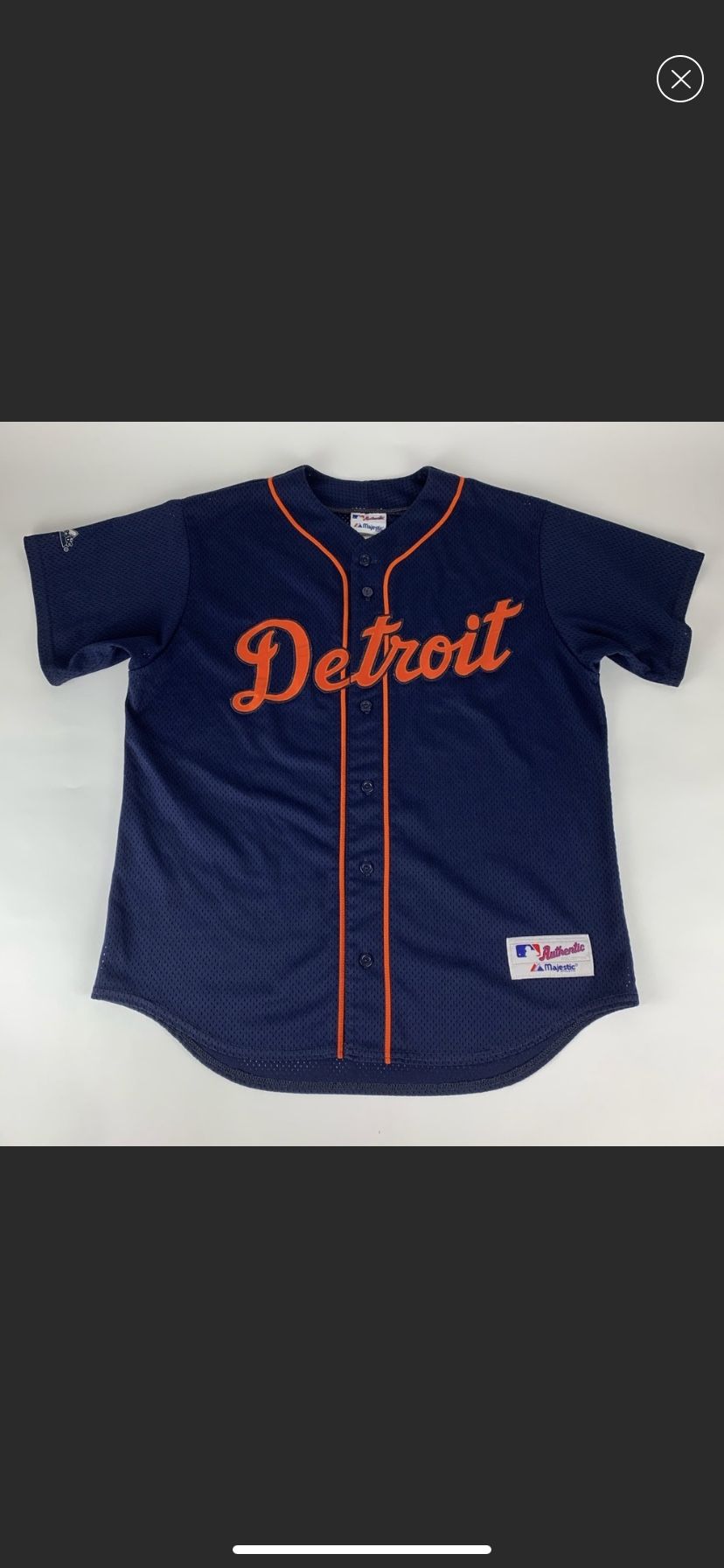 Detroit Tigers MLB Vintage Majestic Jersey