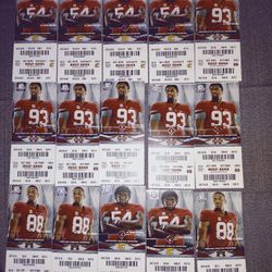 15 Unused 2016 NCAA Football Champions Alabama Crimson Tide Ticket Stubs 