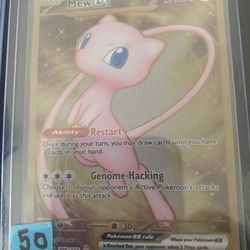 $50 Mew EX 205/165 Gold Metal Card Pokemon 151 Ultra Premium Collection Promo