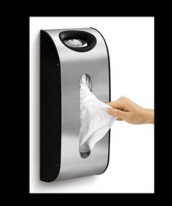 Stainless steel Plastic bag holder / organizer