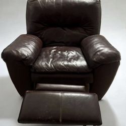 Brown Leather Recliner 