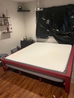 Cal King Bed Frame + Nectar Mattress