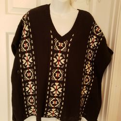PONCHO SWEATER ONE SIZE