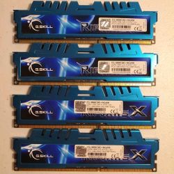 32gb G.skill Ripjaw DDR3 RAM (4x8gb) 1666 Set