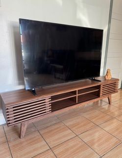 Mid-Century Modern Wood TV Stand