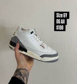 Jordan 3 White Cement Reimagined Size 6Y