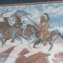 Richard Luce Great American Indian Artist Painting Beautiful For Office Or House 