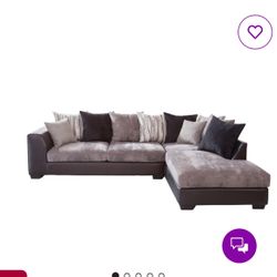 Sectional Couch And Swivel Chair 