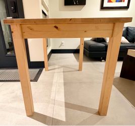 Vintage IKEA Solid Wood Dining Table – 47” × 29”