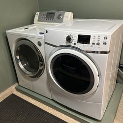 GE washer and LG dryer with steam