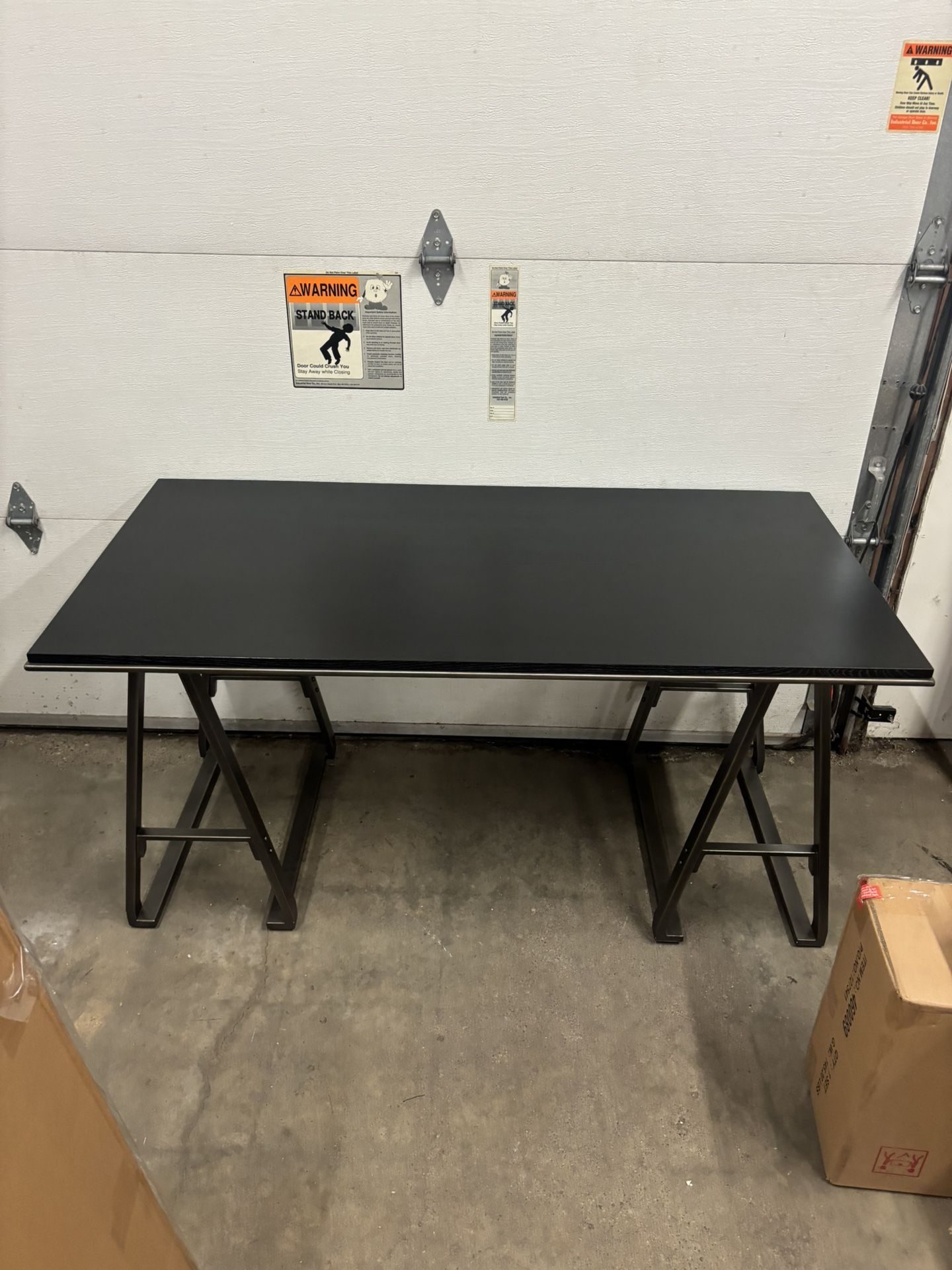 Wood/Metal Desk Table