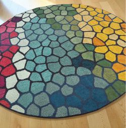 8 x 8 round area rug