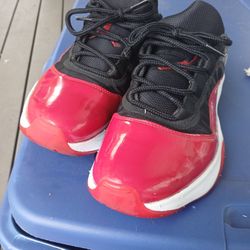 Nike Wmns Air Jordan 11 CMFT Low Red Black Bred DV2629-006 Women's Shoes Size 10