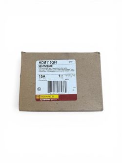 New Square D HOM115GFI Homeline Circuit Breaker 15A 1-Pole 120V